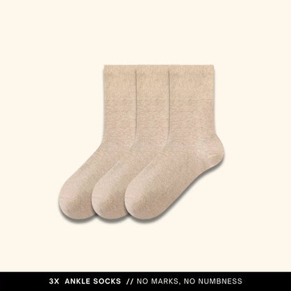 MagicStretch Ankle Socks Bundle 3-Pack One Size